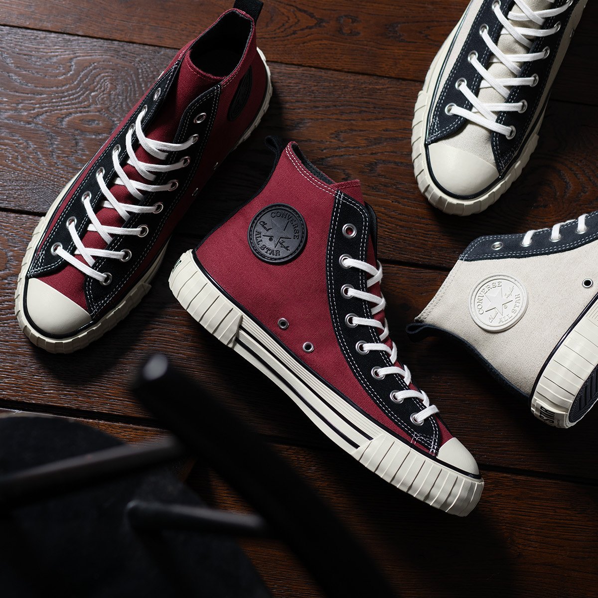 CONVERSE ALL STAR US RIBBED HI / オールスター　US　リブド　HI　ハイカット コンバース シューズ・靴 スニーカー レッド