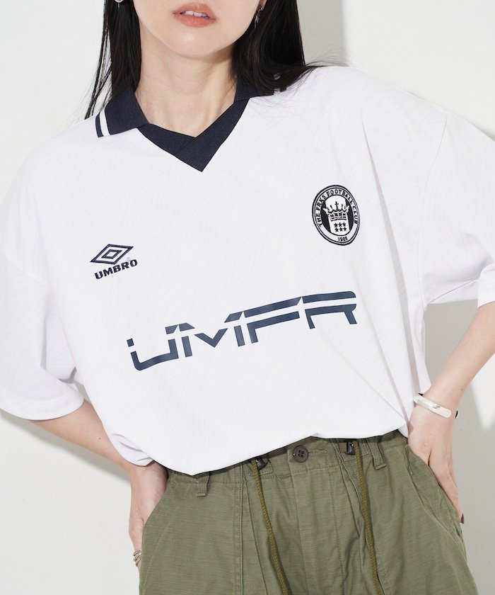 【SALE／15%OFF】UMBRO 別注 Short Sleeve Soccer Game Shirts フリークスストア トップス カットソー・Tシャツ ホワイト ブラック ブルー【送料無料】