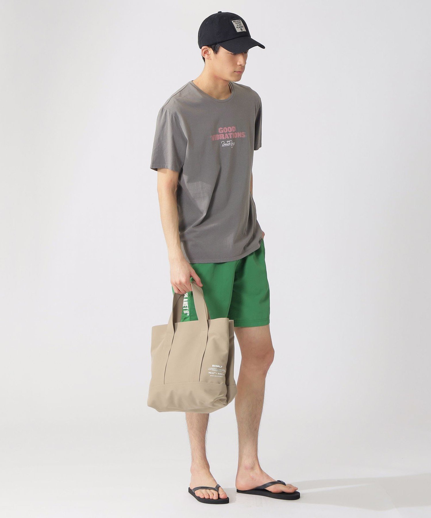 ECOALF 【The Beach Boys】 ビーチボーイズ VIBRATION Tシャツ UNISEX エコアルフ トップス カットソー・Tシャツ ブラウン【送料無料】