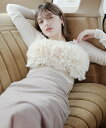 【SALE/50%OFF】eimy istoire フラワーモチーフトップス エイミーイストワール トップス その他のトップス ブラック ベージュ【送料無料】