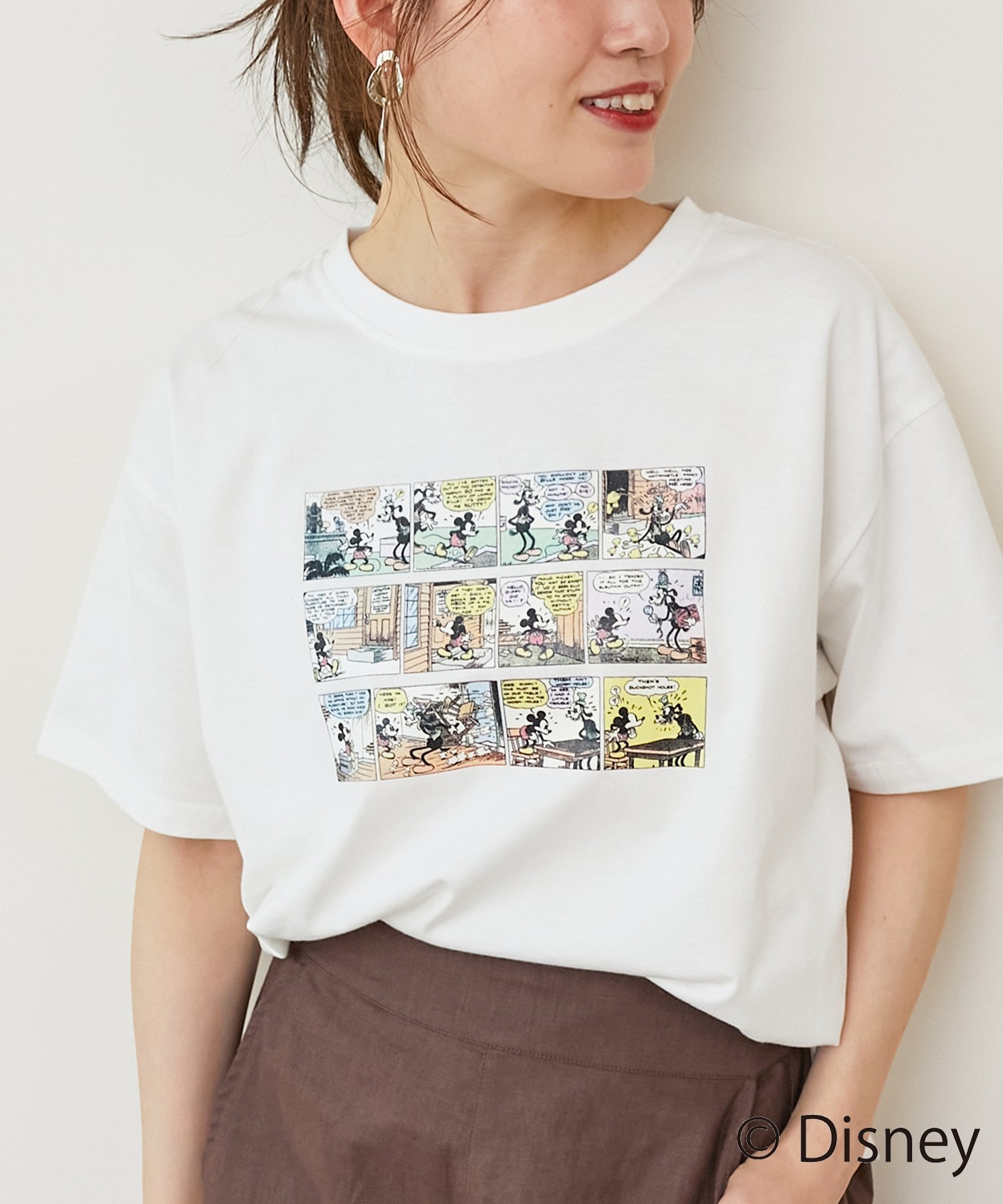【SALE／20%OFF】le.coeur blanc 【Disney】Comic/プリントTシャツ ルクールブラン トップス カットソ..