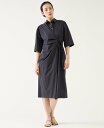 【SALE/40%OFF】martinique ライトタフタシャツワンピース マルティニーク ワンピース・ドレス その他のワンピース・ドレス ブラック【送料無料】(4)