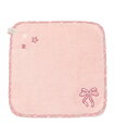 fillot de bebe reduction モチーフ刺しゅうパイルハンカチ ベベ オンライン ストア マタニティウェア・ベビー用品 その他のベビーグッズ ブルー ピンク