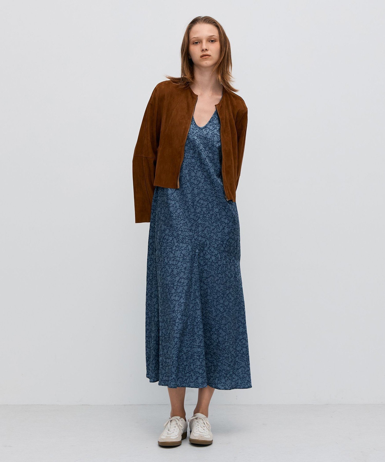 【SALE／50%OFF】BACCA キュプラインディゴプリント ロングワンピース トゥモローランド ワンピース・ドレス ワンピース ブルー【送料無料】
