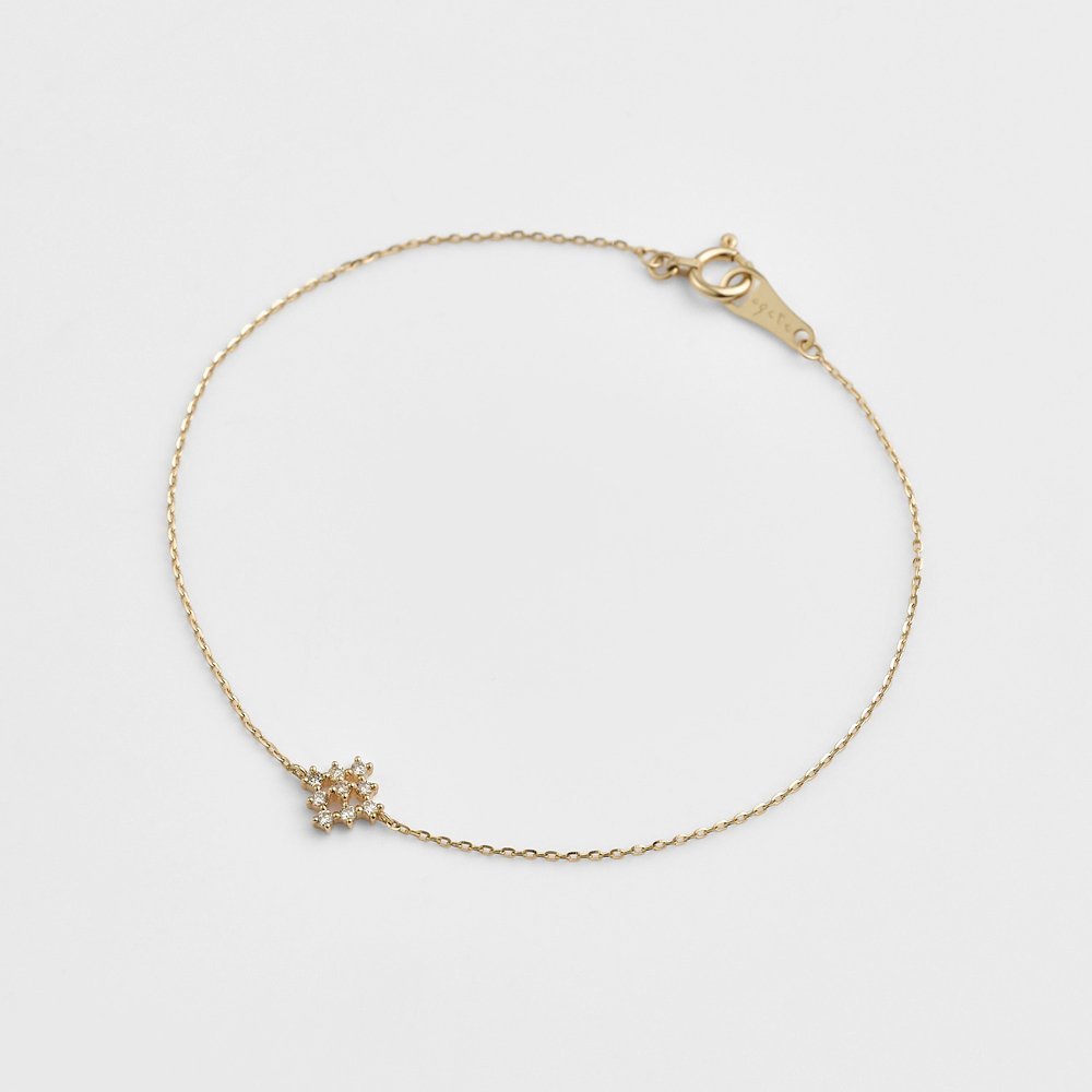 agete K10ダイヤモンドブレスレット(0.06ct ) アガット アクセサリー・腕時計 ブレスレット・バングル ホワイト【送料無料】