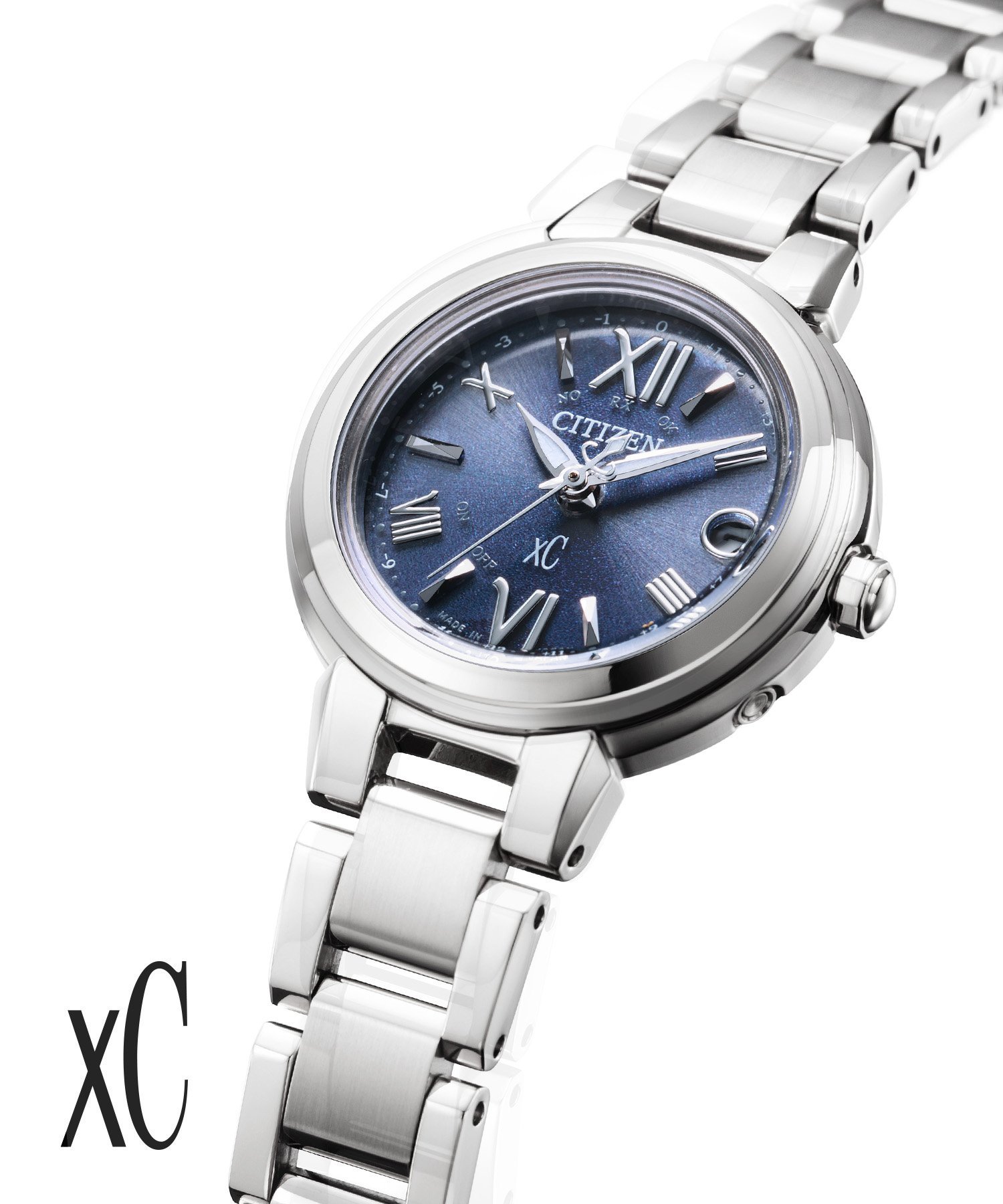 xC クロスシー basic collection エコ・ドライブ電波時計 Happy Flight CITIZEN xC ES9430-54L シチズン アクセサリー・腕時計 腕時計 ネイビー【送料無料】