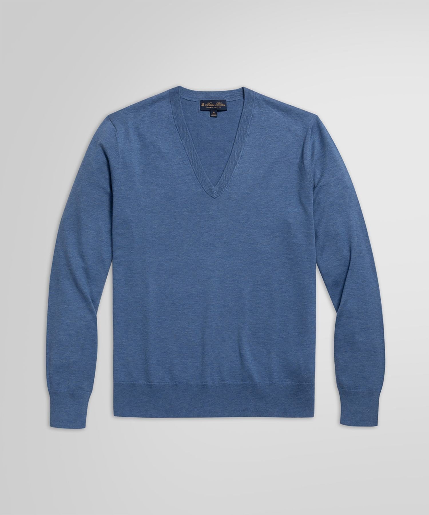 BROOKS BROTHERS スーピマコットン Vネックセーター ブルックス ブラザーズ トップス ニット ブルー ネイビー ブラック【送料無料】