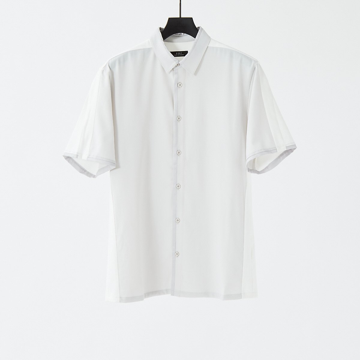 【SALE／30 OFF】5351POUR LES HOMMES シルキータッチ ショートスリーブシャツ ゴーサンゴーイチプールオム トップス シャツ ブラウス ブラック グレー【送料無料】