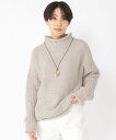 【SALE／50 OFF】Utao: ＜ウタオ＞ロールネックモールニットプルオーバー スタディオクリップ トップス ニット グレー ブラック