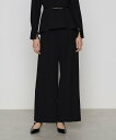 【SALE/37%OFF】K.T KIYOKO TAKASE 【セットアップ対応】トリアセバックサテンジョーゼット ワイドパンツ コムサ パンツ その他のパンツ グレー ブラック【送料無料】(4)