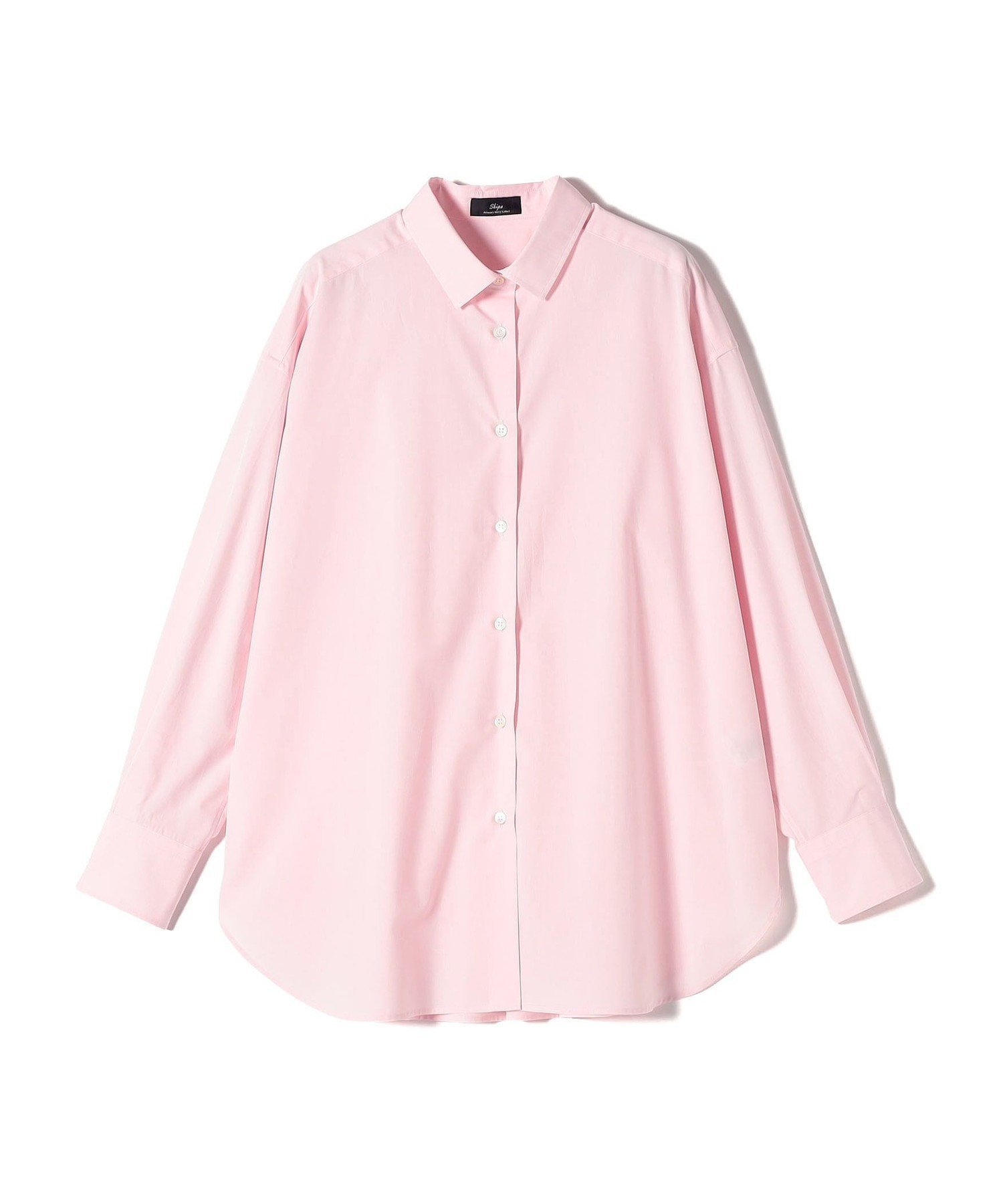 SHIPS WOMEN SHIPS Primary Navy Label:コットン タイプライター ビッグ シャツ シップス トップス シャツ・ブラウス ホワイト パープル ピンク グリーン ブルー【送料無料】