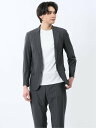 【SALE/13%OFF】TAKA-Q TechCool スリムフィット 2ボタンジャケット 杢黒(セットアップ可能) 【25SS】 メンズ セットアップ ジャ...