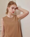 LOULOU WILLOUGHBY 【LOULOU WILLOUGHBY】パールネックレス付きフリルブラウス アルアバイル トップス シャツ・ブラウス ブラック...