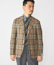 SHIPS MEN 【SHIPS別注】CARUSO: AIDA オーバー チェック ジャケット シップス ジャケット・アウター テーラードジャケット・ブレザー カーキグリーン【送料無料】