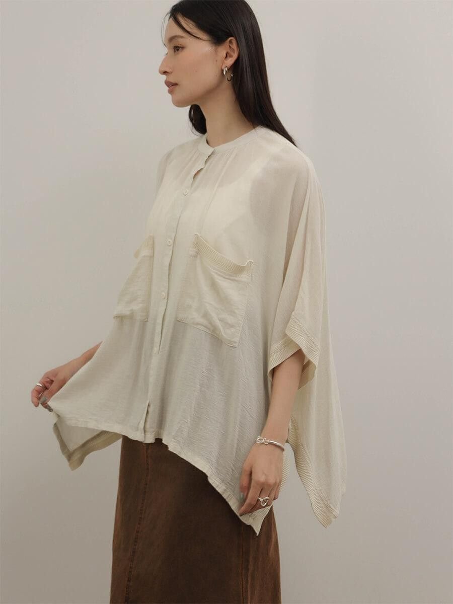 RADIATE バックロゴシアードルマンシャツ ラシュッド トップス シャツ・ブラウス ホワイト カーキグリーン グレー