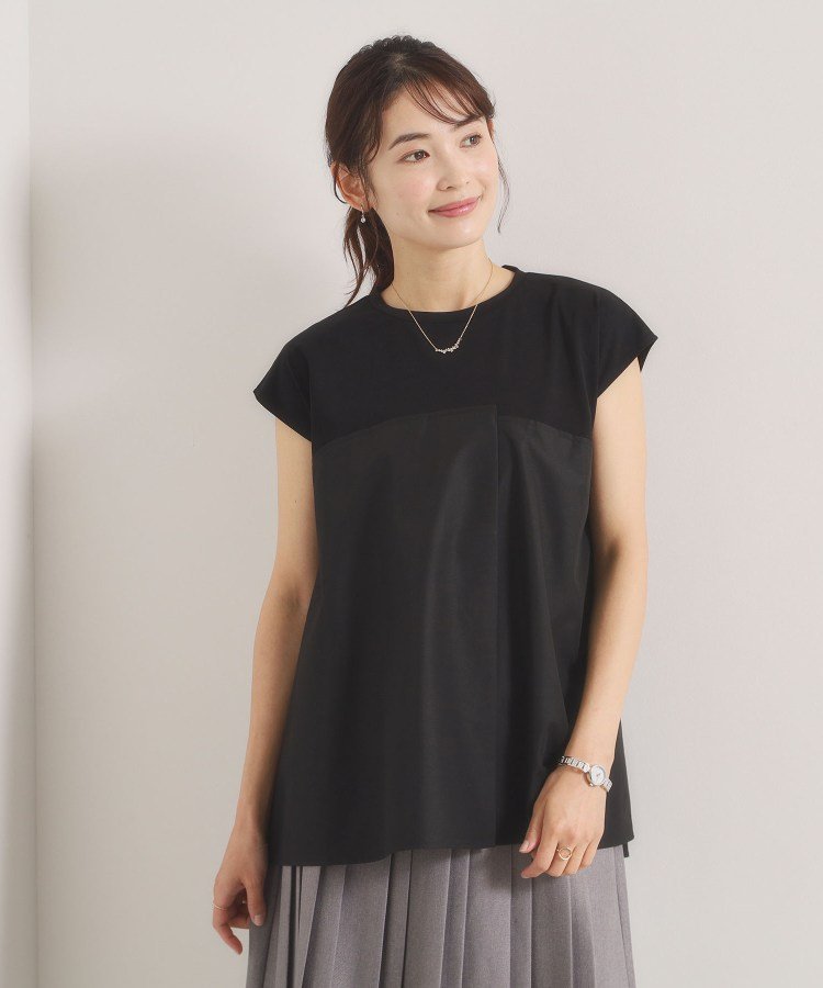 ITS' DEMO 【冷感/速乾】ビスチェ風プルオーバー イッツデモ トップス カットソー・Tシャツ ブラック ベージュ ブルー