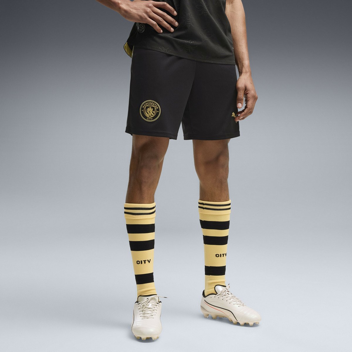 メンズ マンチェスターシティ FC ショーツ MCFC Shorts Replica プーマ パンツ その他のパンツ ブラック