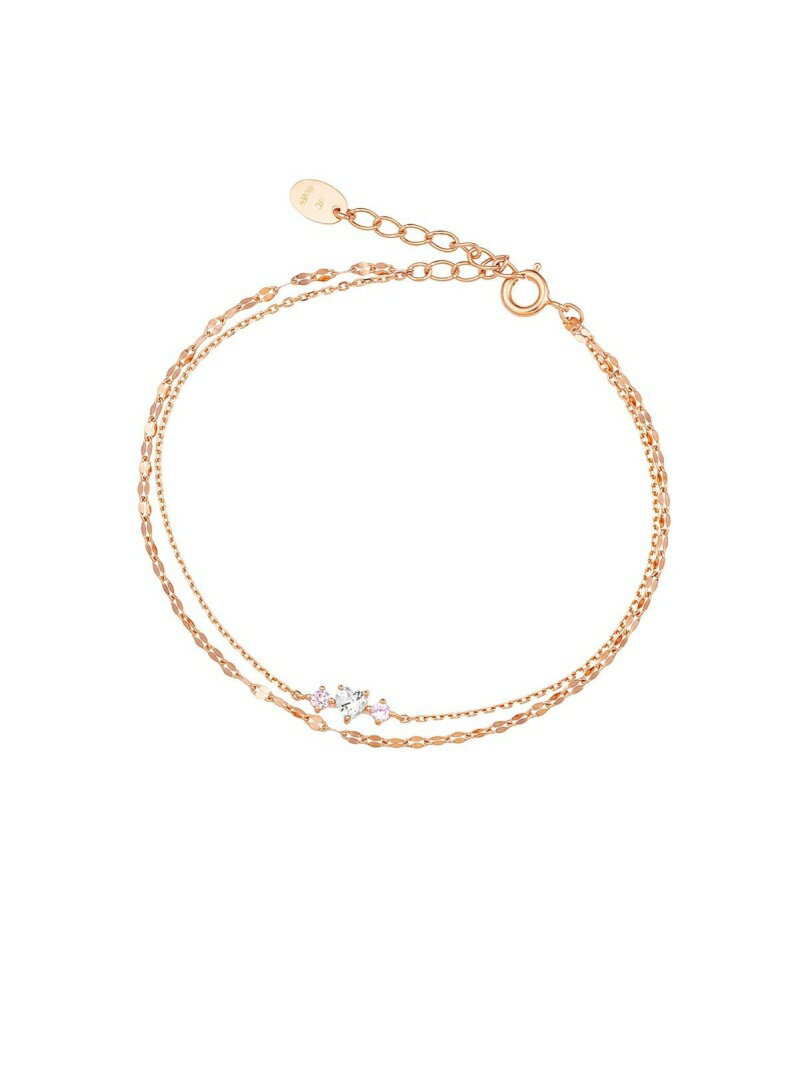 4℃ シルバー ブレスレット ヨンドシー アクセサリー・腕時計 ブレスレット・バングル ピンク【送料無料】