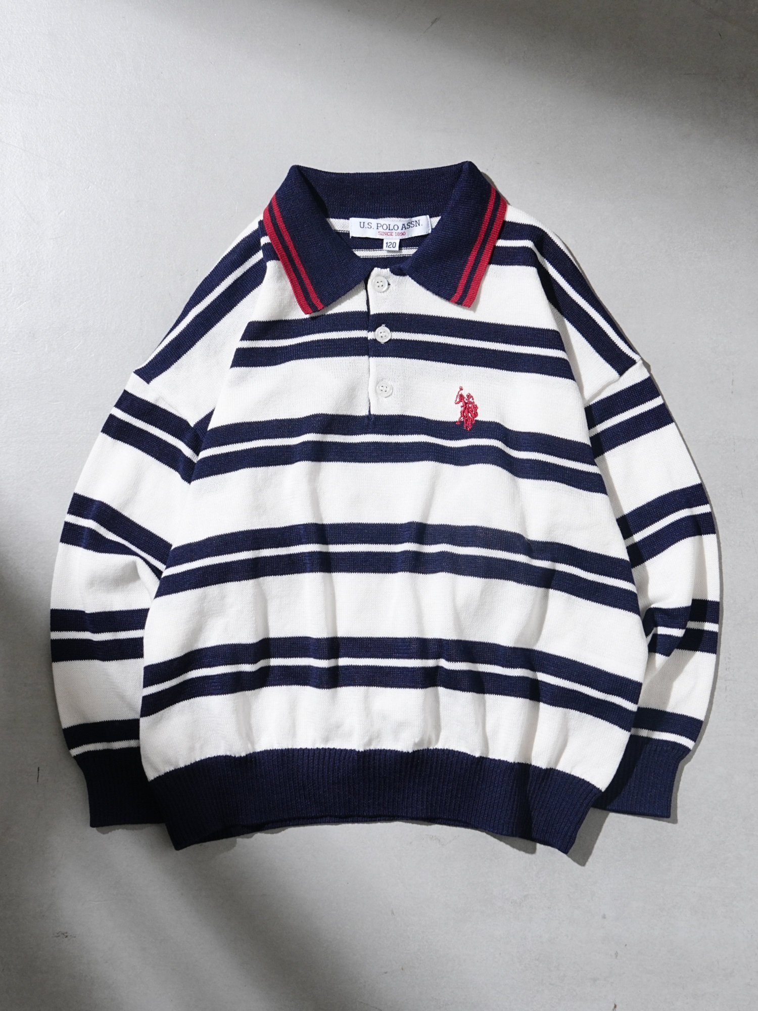 【SALE／63%OFF】CIAOPANIC TYPY 【WEB限定】【KIDS】【U.S. POLO ASSN】ワンポイント刺繍ニット チャオパニックティピー トップス ニット ホワイト ネイビー ブラック