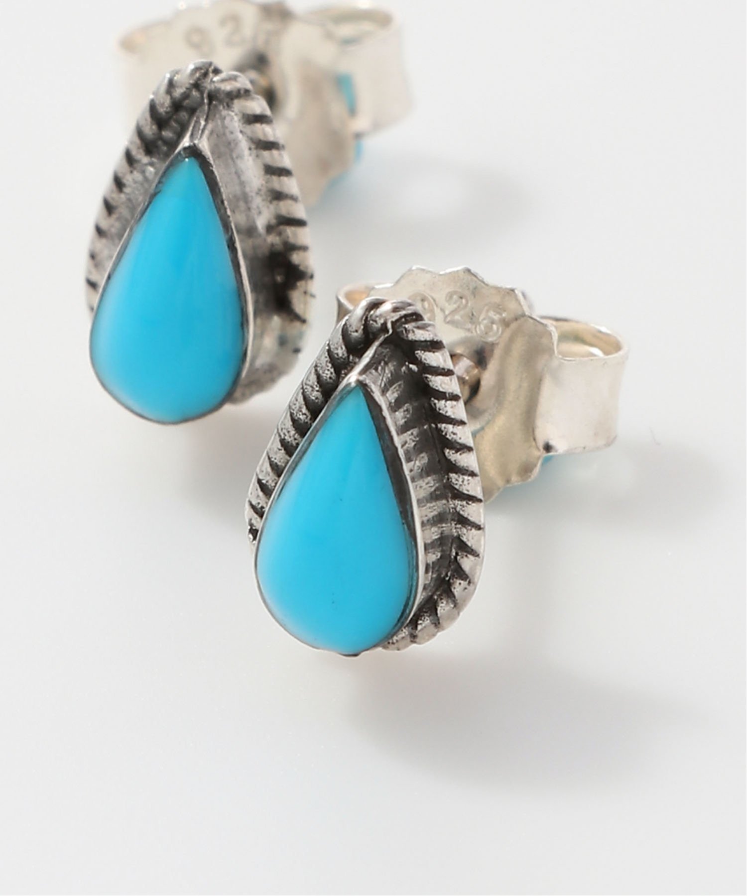 SCALABLANCHE SCALABLANCHE/(U)天然ターコイズティアドロップピアス(SV925) スカラ アクセサリー・腕時計 ピアス シルバー【送料無料】