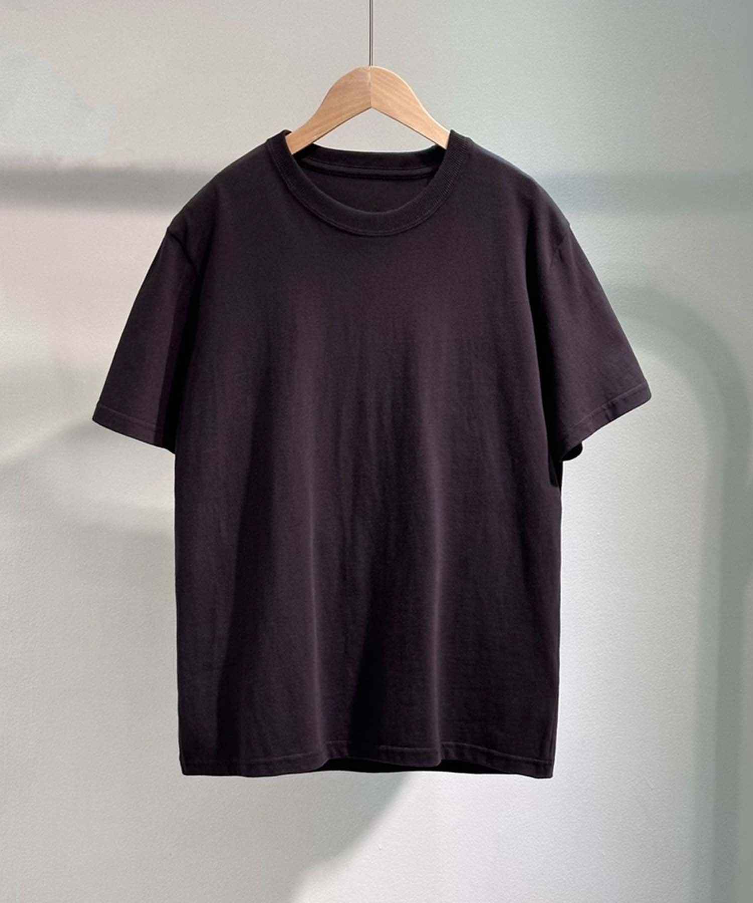 aomoha MEN クラシック無地Tシャツ アイモハ トップス カットソー・Tシャツ グレー