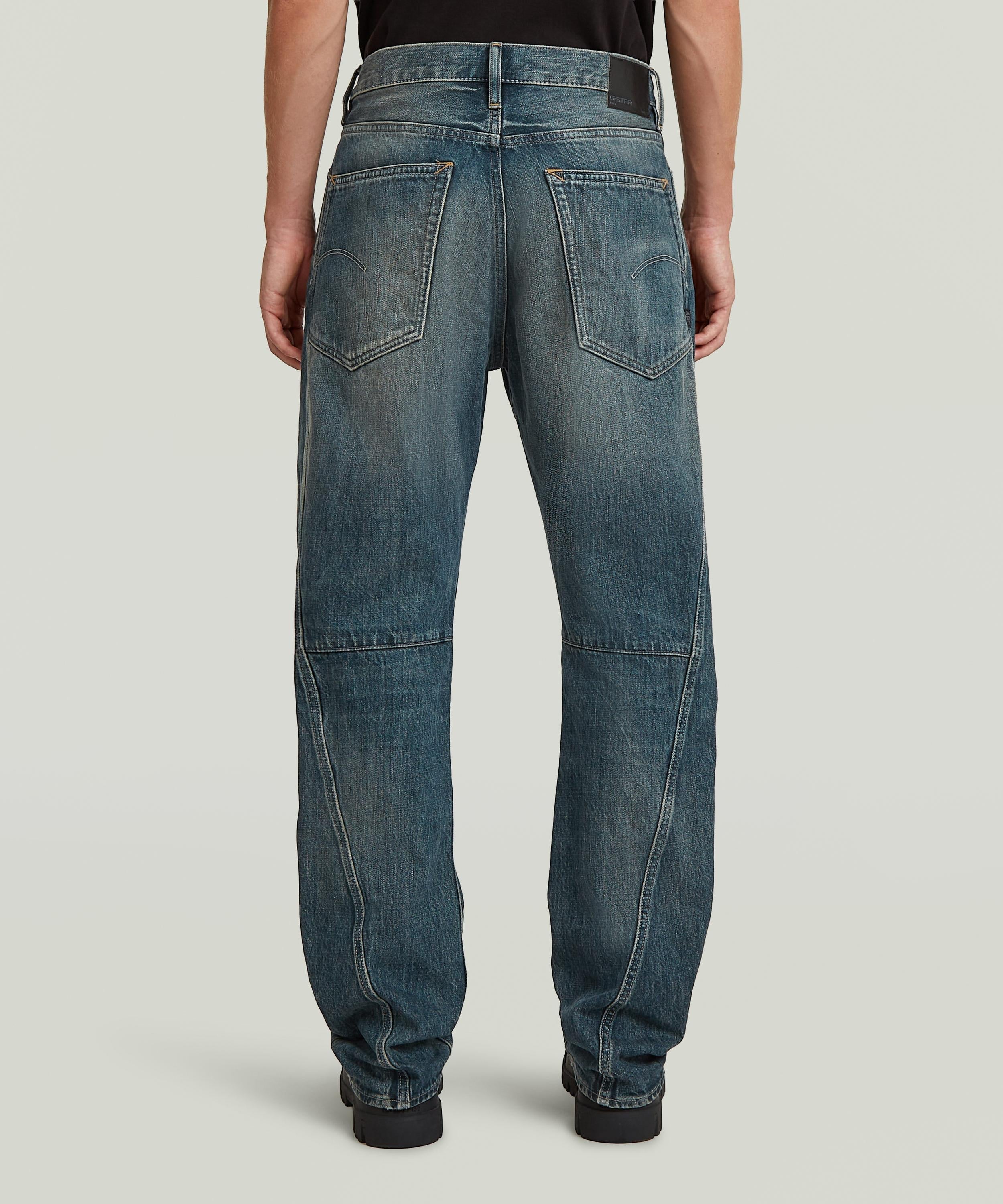 【公式ショップ】CONTOR 3D REGULAR JEANS/ヴィンテージライク立体裁断レギュラーストレートジーンズ ジースターロゥ パンツ ジーンズ・デニムパンツ ブルー