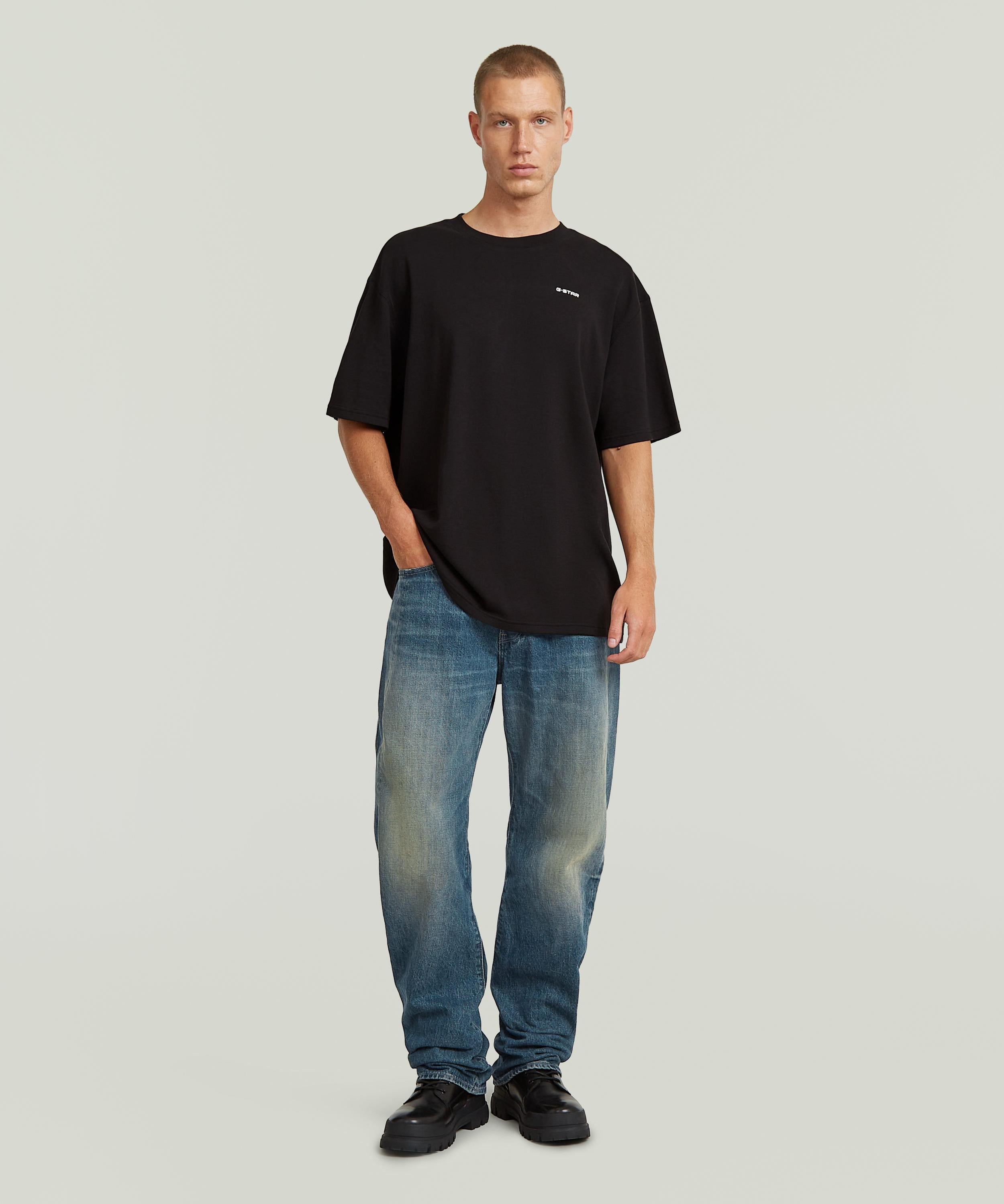 【公式ショップ】CONTOR 3D REGULAR JEANS/ヴィンテージライク立体裁断レギュラーストレートジーンズ ジースターロゥ パンツ ジーンズ・デニムパンツ ブルー