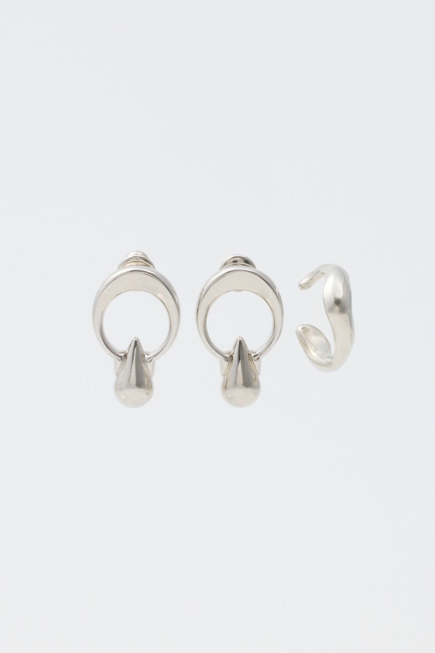 MOUSSY DROPPED EARRING & CUFF セット マウジー アクセサリー・腕時計 その他のアクセサリー・腕時計