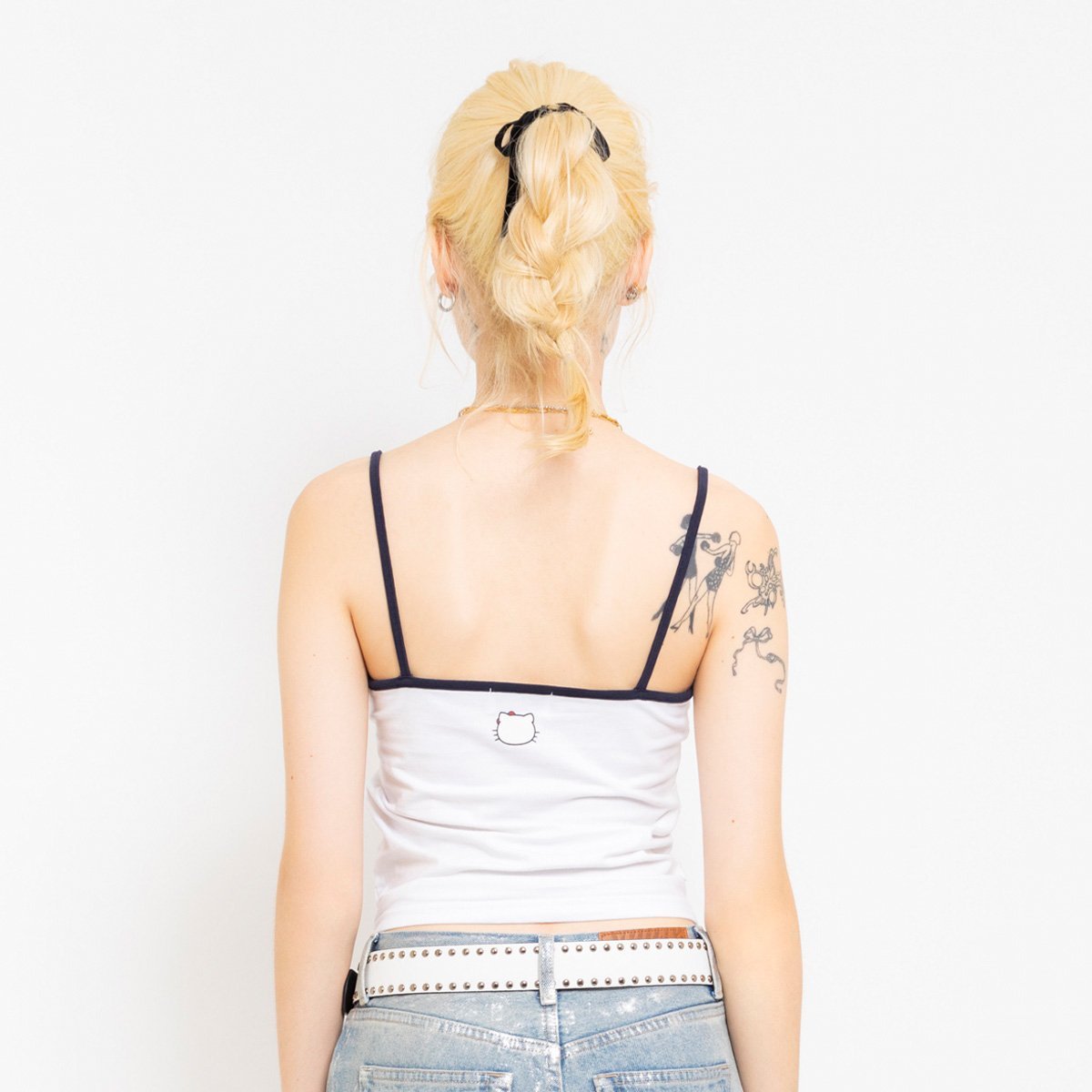 atmos pink HELLO KITTY * atmos pink Ringer Camisole WHITE アトモス トップス ノースリーブ・タンクトップ ホワイト