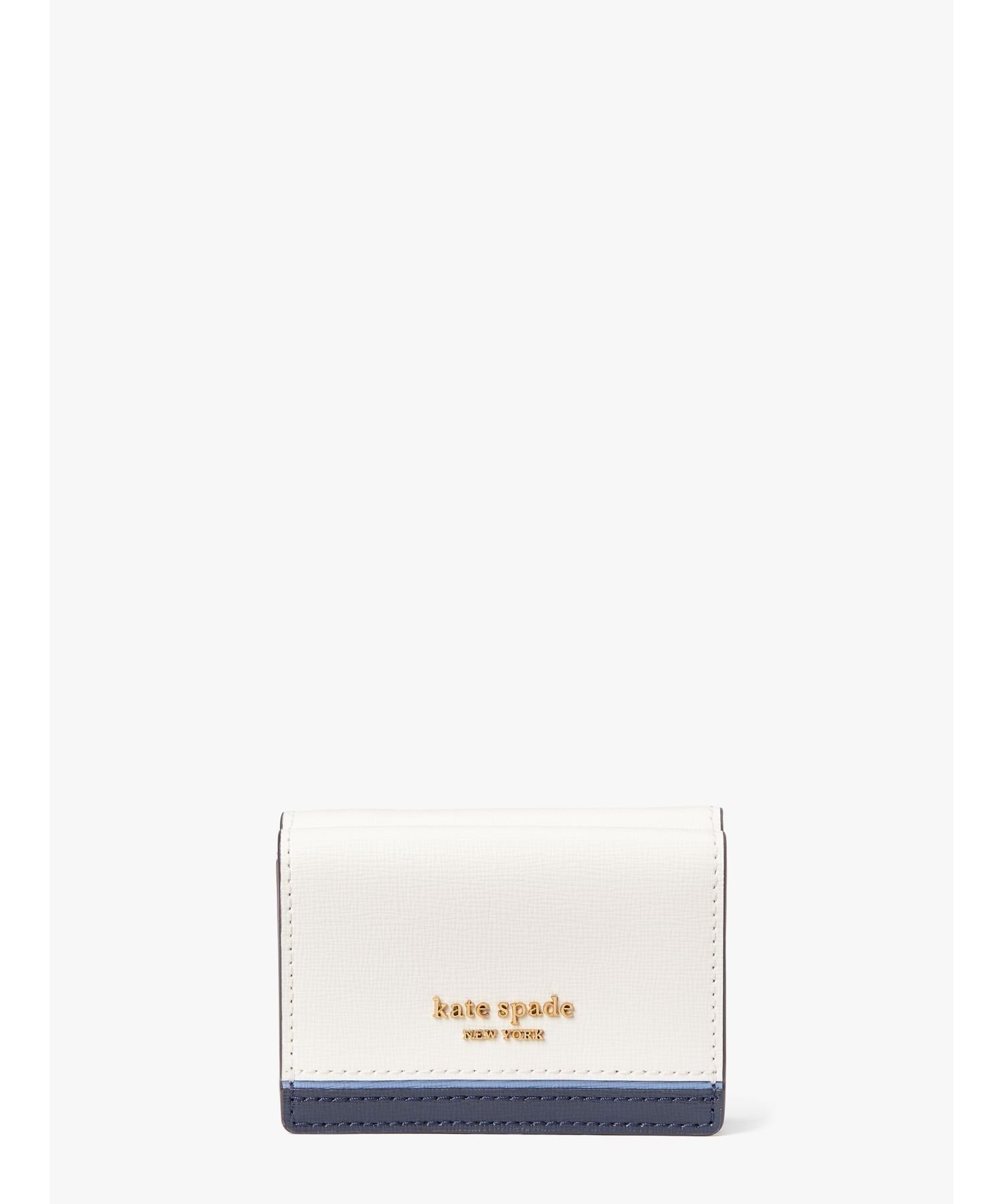 ケイトスペード ポーチ（レディース） 【SALE／60%OFF】kate spade new york モーガン カラーブロック ミニ トライフォールド ウォレット ケイトスペードニューヨーク 財布・ポーチ・ケース 財布【送料無料】