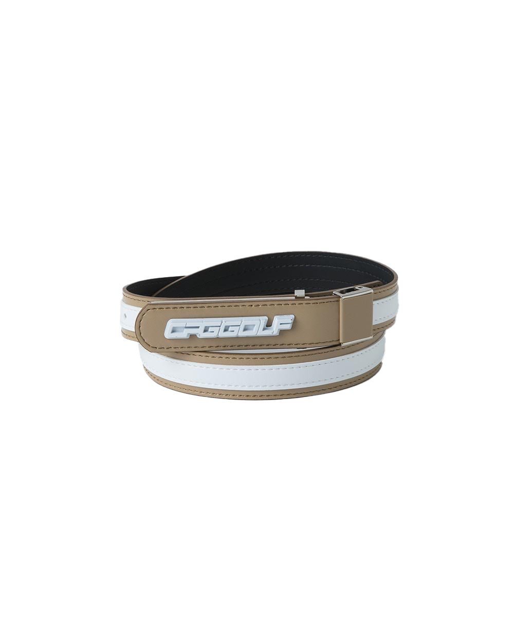 バックルベルト ベルト（メンズ） 【SALE／30%OFF】CPG GOLF Smart logo buckle belt(スマートロゴバックルベルト) シーピージーゴルフ ファッション雑貨 ベルト ベージュ グレー ネイビー【送料無料】