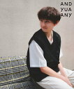 【SALE/40%OFF】GLOBAL WORK 2SETベスト*半袖T/AND YUA ANY/128531 グローバルワーク トップス ベスト・ジレ ブラッ...
