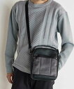【SALE/10%OFF】UNION STATION フェイクレザーメランジショルダーバッグ メンズ ビギ バッグ ショルダーバッグ グレー ブラック【送料無料】(4)