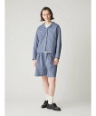 【SALE/30%OFF】MidiUmi MidiUmi シャンブレーショートパンツ マーコート パンツ その他のパンツ グレー ブルー【送料無料】