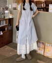 【SALE/10%OFF】aimoha - select - aimoha -select-/スタンドカラーストライプシャツワンピース アイモハ ワンピース・ド...