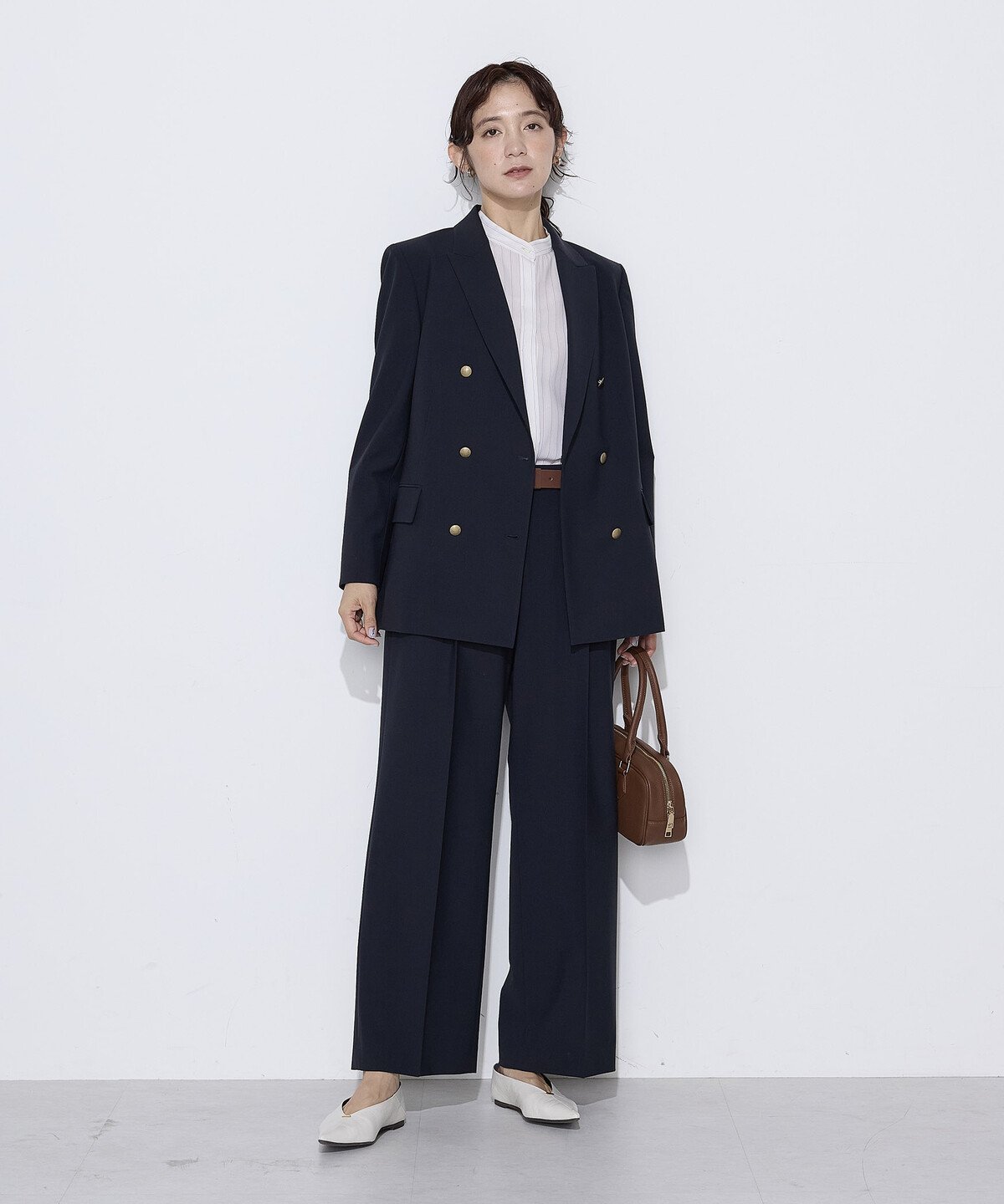 【セットアップ対応】T/W2WAYストレッチ ジャケット コムサ ジャケット・アウター テーラードジャケット・ブレザー ネイビー ブラウン