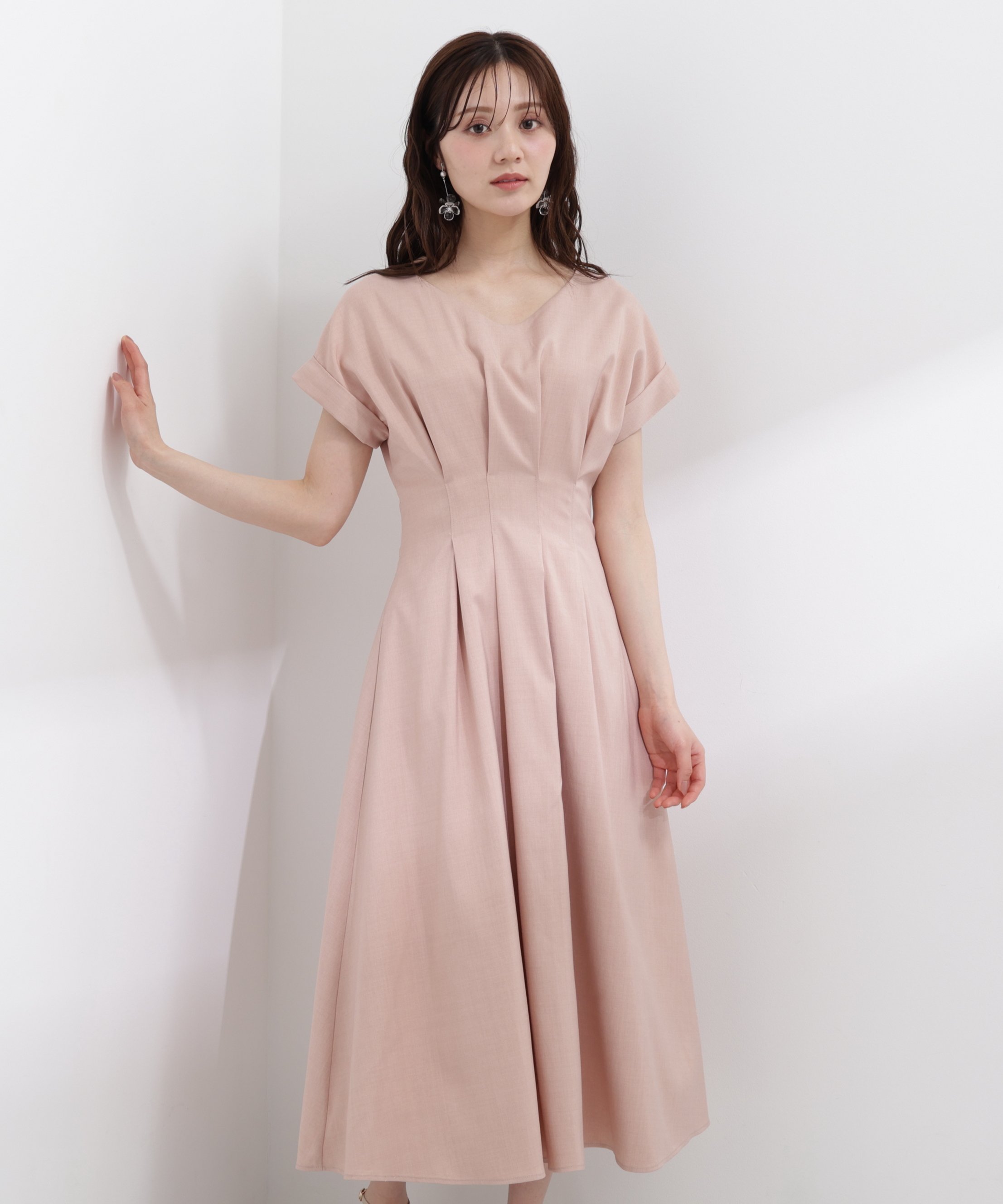 PROPORTION BODY DRESSING ウエストタックワンピース プロポーションボディドレッシング ワンピース・ドレス ワンピース ブルー ピンク イエロー【送料無料】