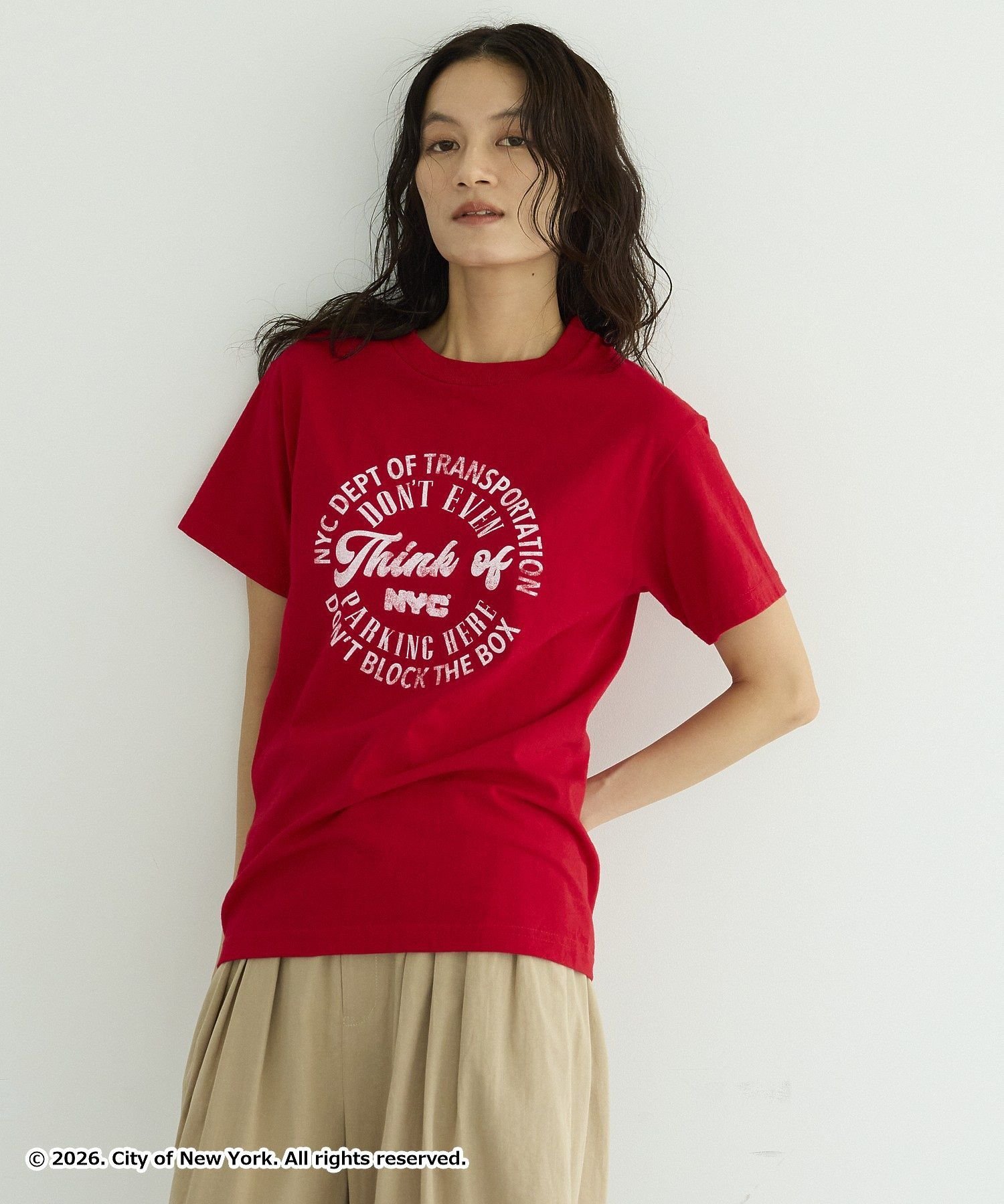 【GOOD ROCK SPEED】NYC T Red ガレージ オブ グッド クロージング トップス カットソー・Tシャツ レッド