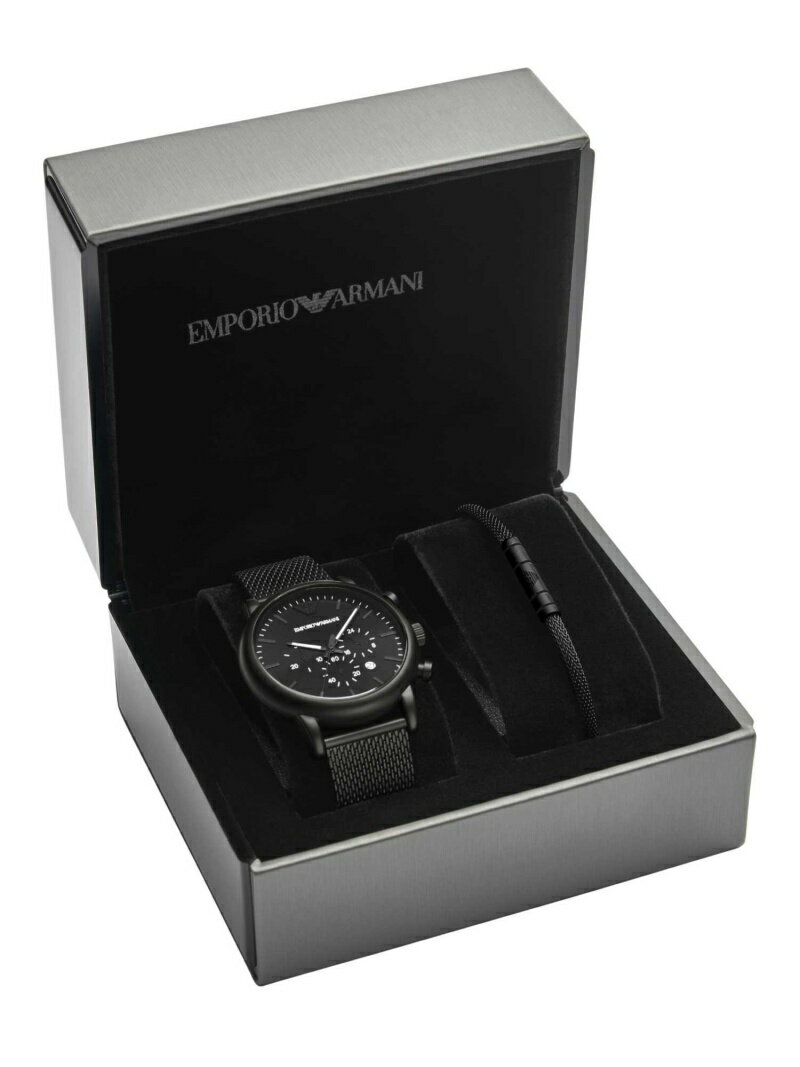 【SALE／30%OFF】EMPORIO ARMANI EMPORIO ARMANI/(M)AR80041 ウォッチステーションインターナショナル アクセサリー・腕時計 腕時計 ブラック【送料無料】