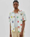 【SALE／30%OFF】GUESS (M)J Balvin Love Camp Shirt ゲス トップス シャツ・ブラウス ホワイト【送料無料】