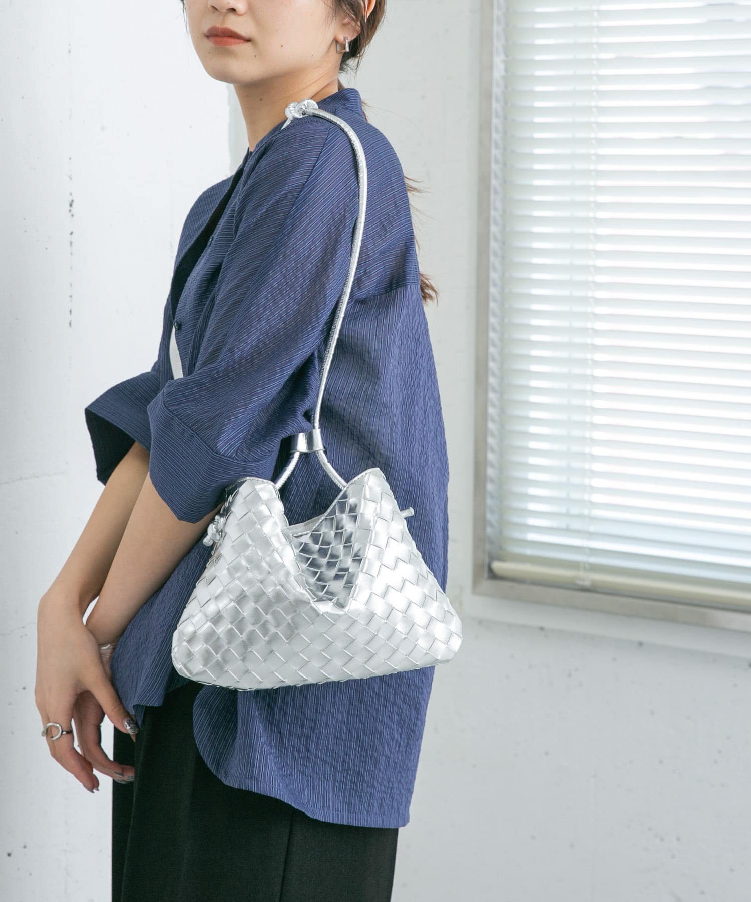 【SALE/60%OFF】KBF 2WAYメッシュポーチBAG ケービーエフ バッグ ショルダーバッグ ゴールド シルバー