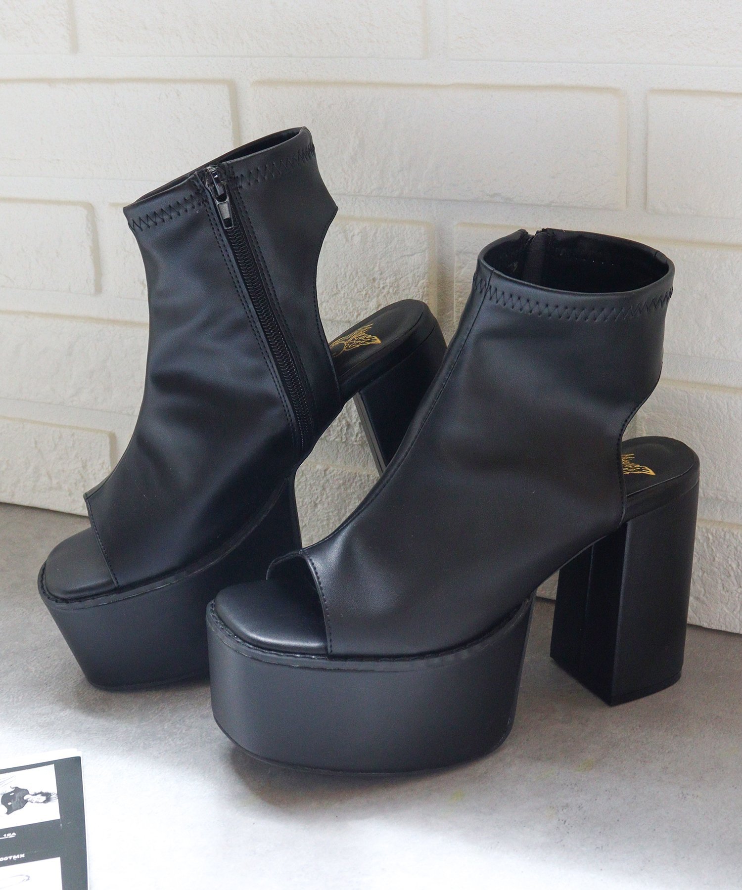【SALE／10%OFF】LOVEHUNTER 10cmヒール ブーツサンダル ☆1590 サンエーフットウェアー シューズ・靴 サンダル ホワイト ブラック シルバー【送料無料】