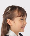 SHIPS KIDS SHIPS KIDS:クロス パール モチーフ ヘアピン セット シップス ヘアアクセサリー バレッタ・ヘアクリップ・ヘアピン ホワイト