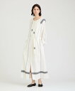 HOUSE OF LOTUS 【DELIY/デリー】ビッグチェッククロスロングドレス ハウス オブ ロータス ワンピース・ドレス シャツワンピース ホワイト【送...