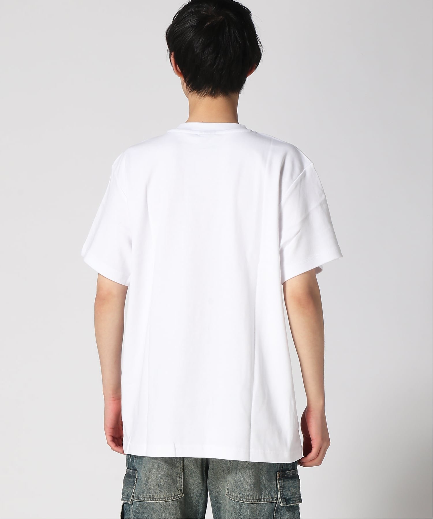 【公式ショップ】G-NO Loose T-Shirt/グラフィックオーバーサイズルーズTシャツ/マスコットキャラクター ジースターロゥ トップス カットソー・Tシャツ ホワイト