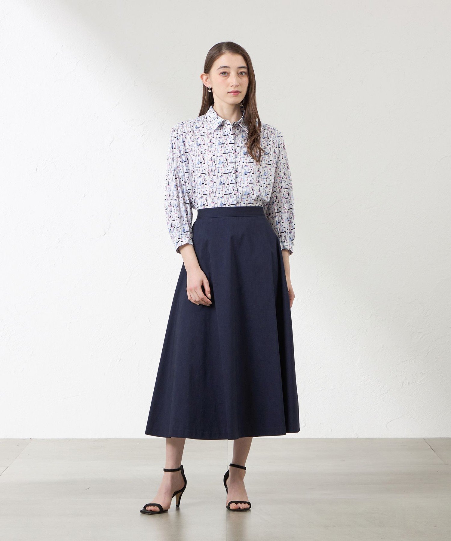 【LIBERTY】Deben タナローンブラウス アマカ トップス シャツ・ブラウス ホワイト