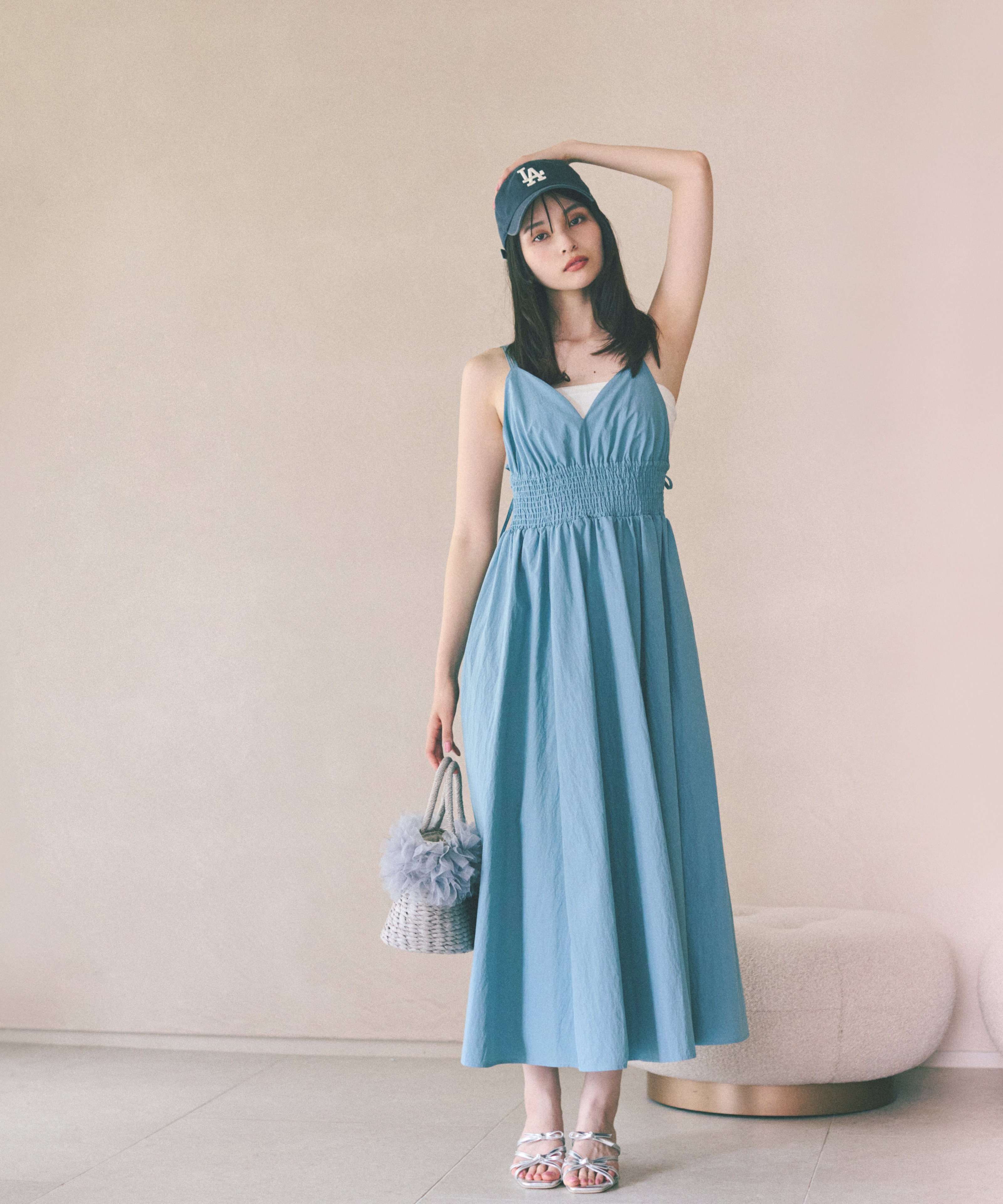 PROPORTION BODY DRESSING ボリュームキャミジャンスカ プロポーションボディドレッシング ワンピース・ドレス ワンピース ブルー ブラック ピンク