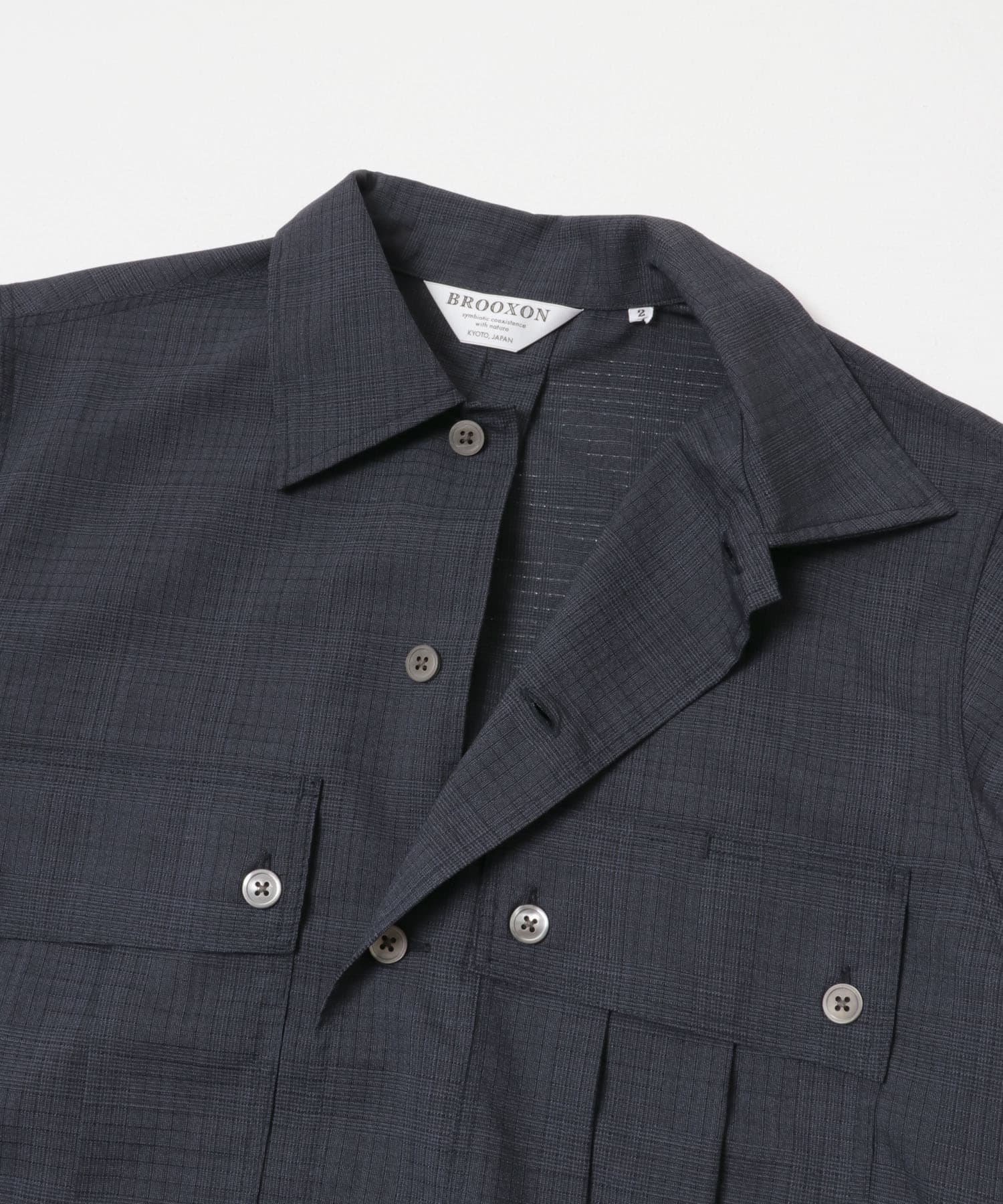 BUYERS SELECT 『別注』BROOXON×URBS MIDLAND SHIRT FOR URBS ユーアールビーエス トップス シャツ・ブラウス グレー