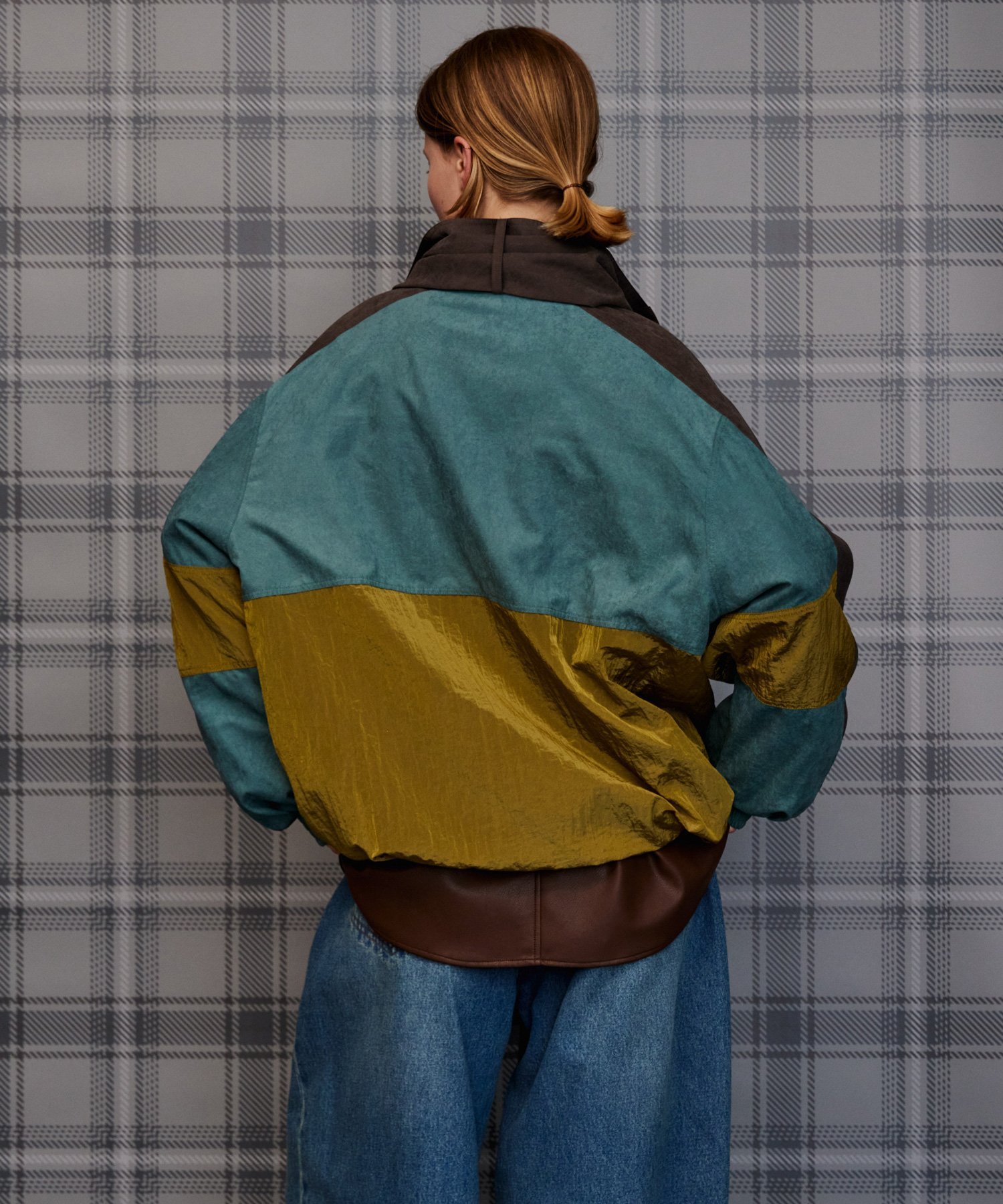 MAISON SPECIAL Multicolor Bow-Tie Anorak メゾンスペシャル トップス シャツ・ブラウス グリーン