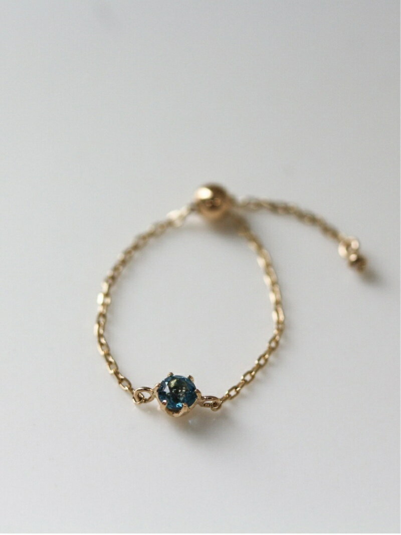 cui-cui ロンドンブルートパーズ チェーンリング ｜ K10YG 〈Web限定〉 キュイキュイ アクセサリー・腕..